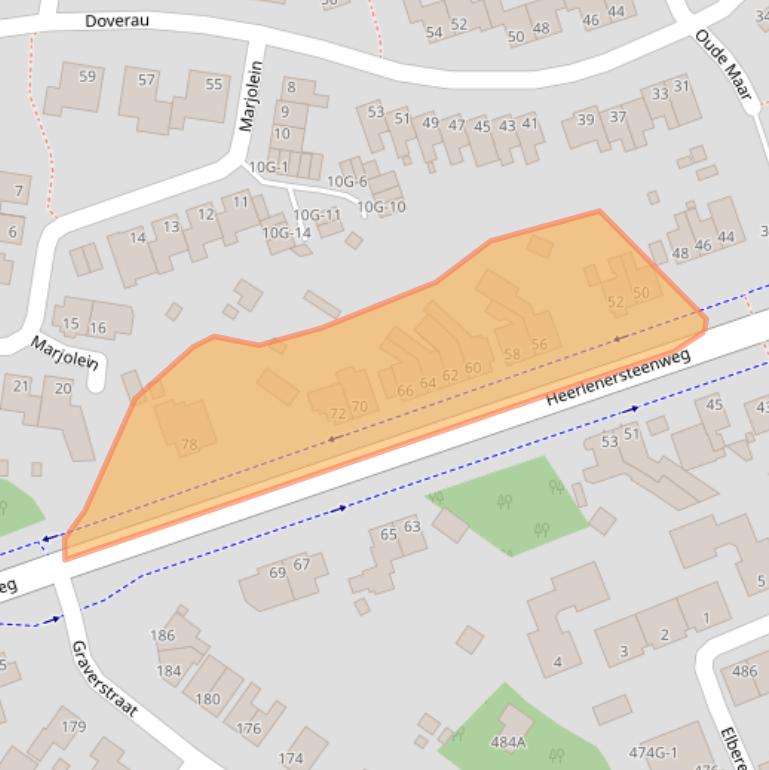 Kaart van postcodegebied 6467CV.