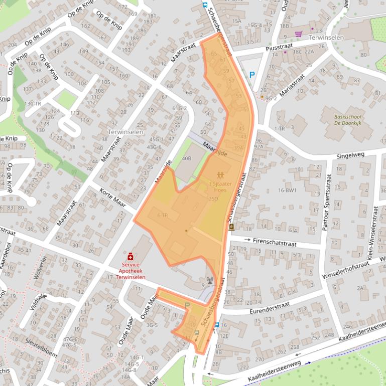 Kaart van postcodegebied 6467EA.