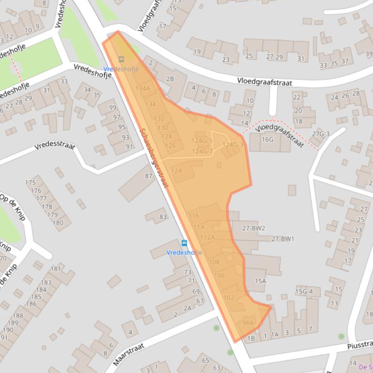 Kaart van postcodegebied 6467EE.