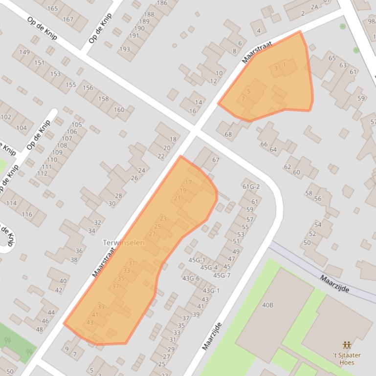 Kaart van postcodegebied 6467ES.