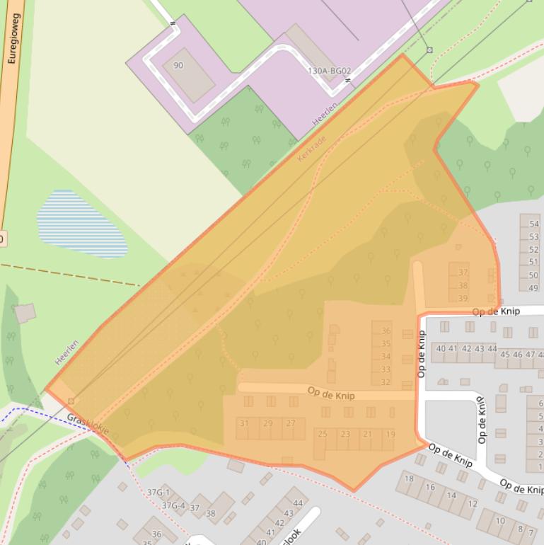 Kaart van postcodegebied 6467GR.