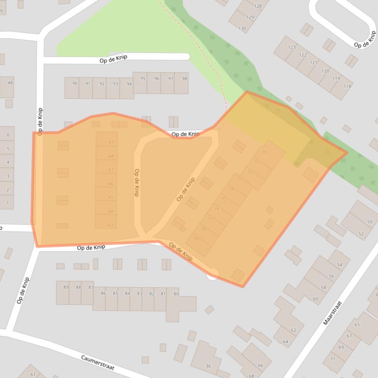 Kaart van postcodegebied 6467GT.