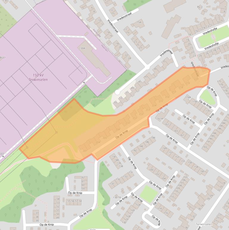 Kaart van postcodegebied 6467HB.