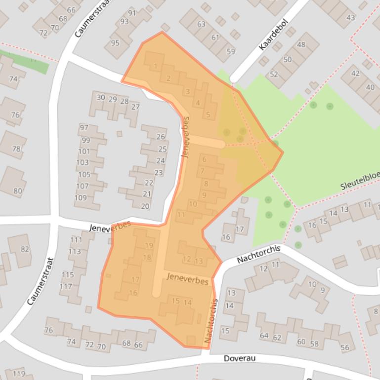 Kaart van postcodegebied 6467HX.