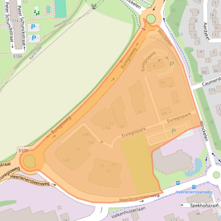 Kaart van postcodegebied 6467JE.