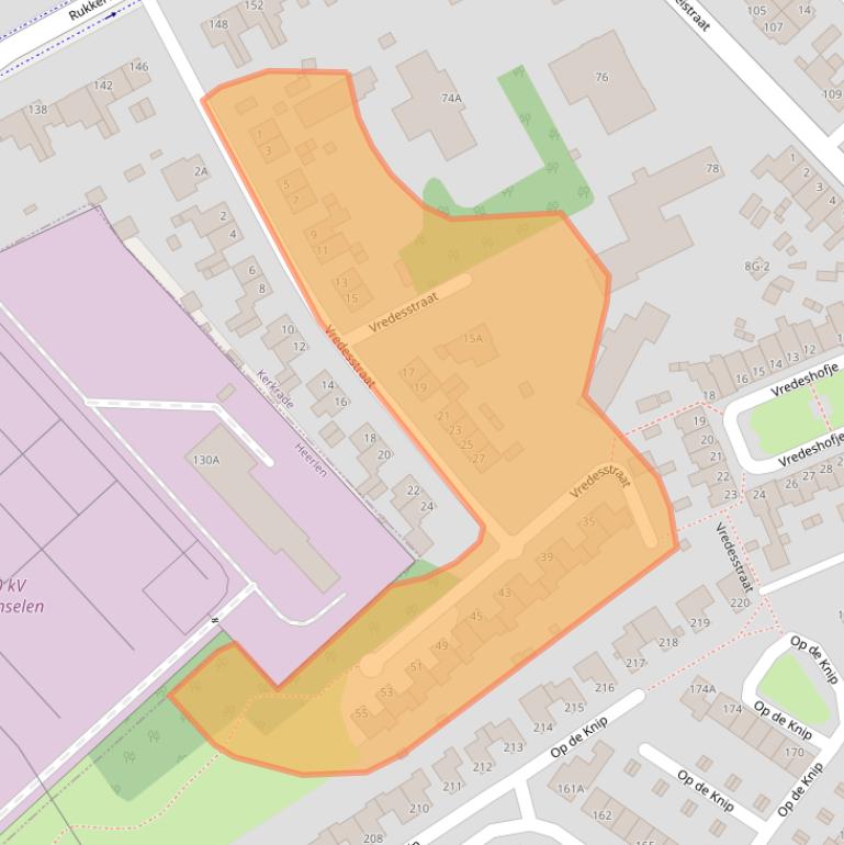 Kaart van postcodegebied 6467LG.