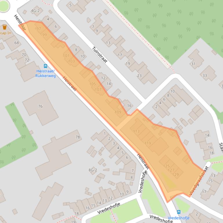 Kaart van postcodegebied 6467LP.