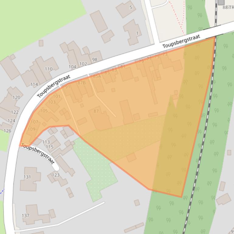 Kaart van postcodegebied 6468AB.