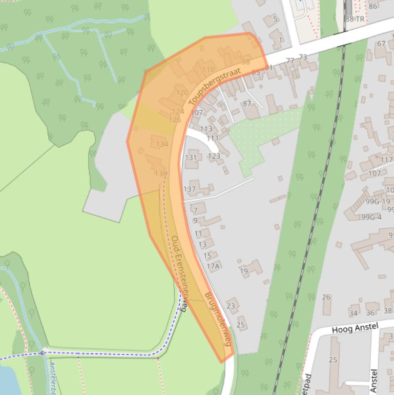 Kaart van postcodegebied 6468AD.