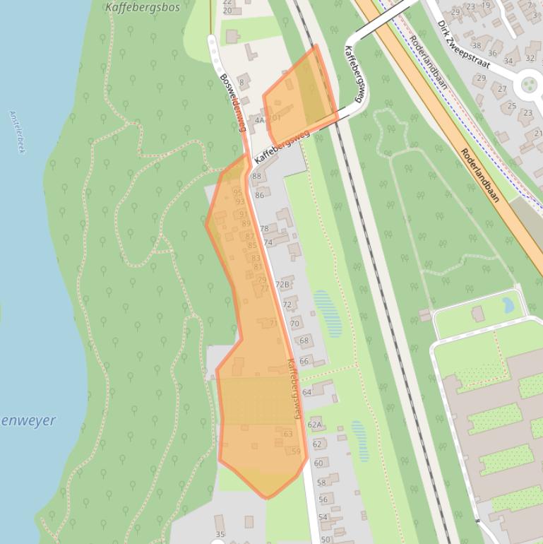 Kaart van postcodegebied 6468AG.