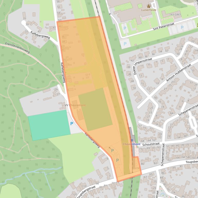 Kaart van postcodegebied 6468AH.