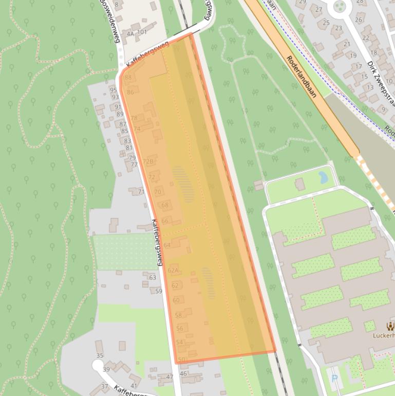 Kaart van postcodegebied 6468AJ.