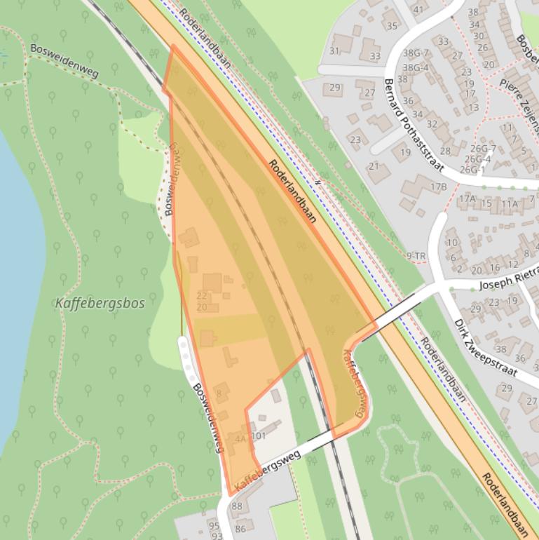 Kaart van postcodegebied 6468AL.