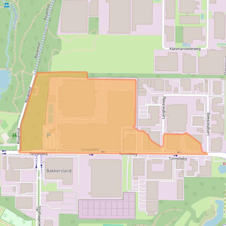 Kaart van postcodegebied 6468EJ.