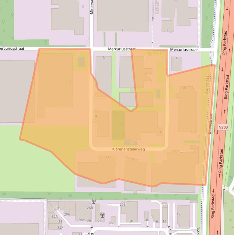 Kaart van postcodegebied 6468EP.