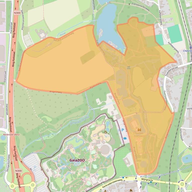 Kaart van postcodegebied 6468PC.