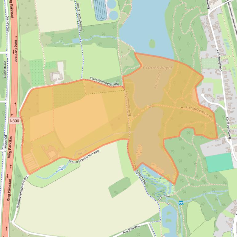 Kaart van postcodegebied 6468PD.