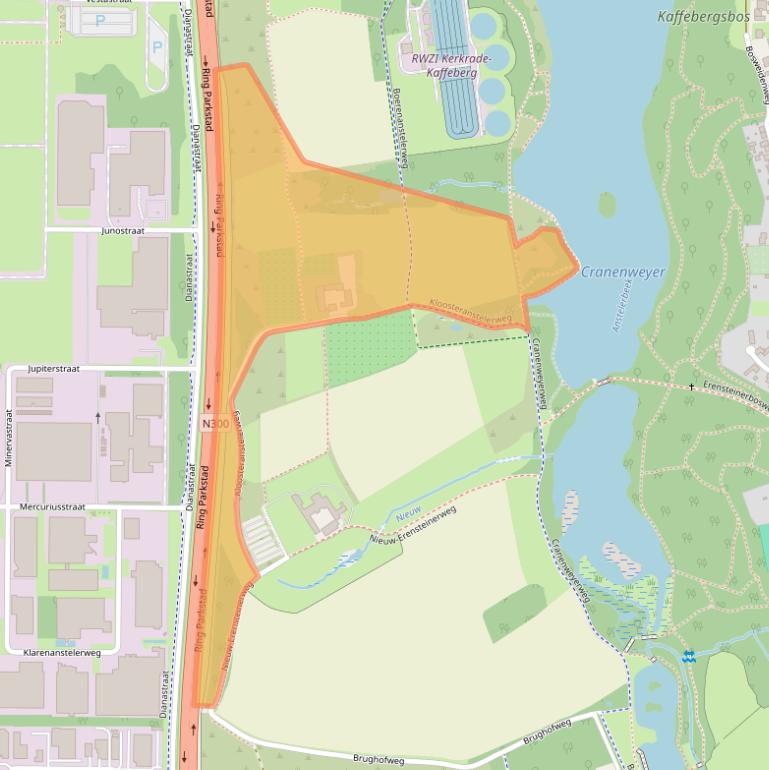 Kaart van postcodegebied 6468PE.