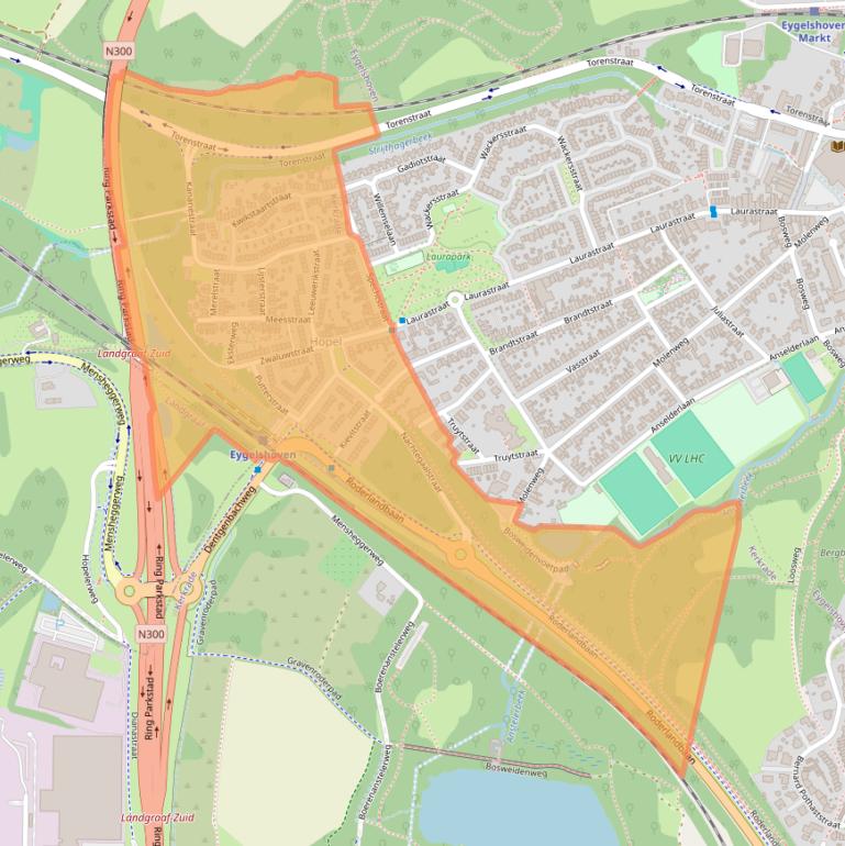 Kaartafbeelding, ingezoomd op postcodegebied 6469.