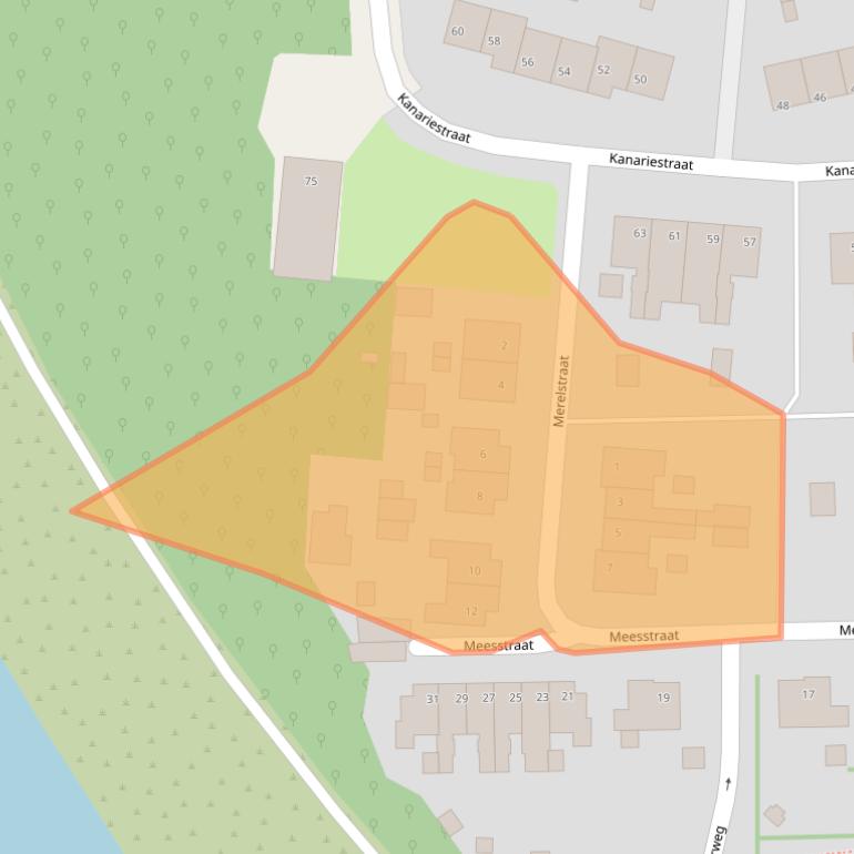 Kaart van postcodegebied 6469XH.