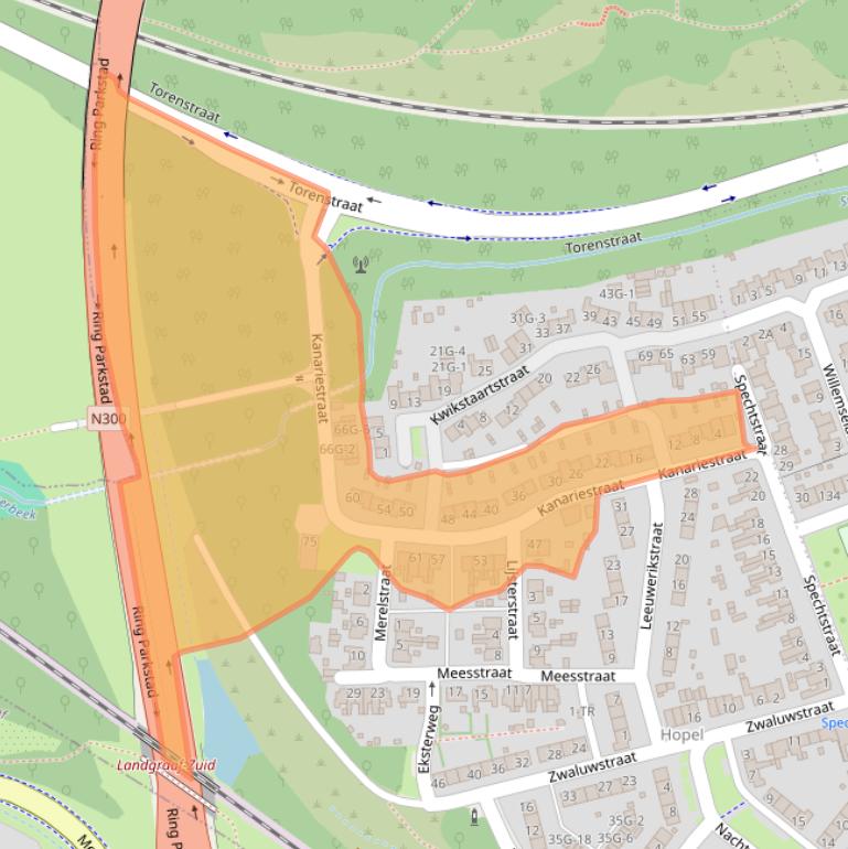 Kaart van postcodegebied 6469XN.