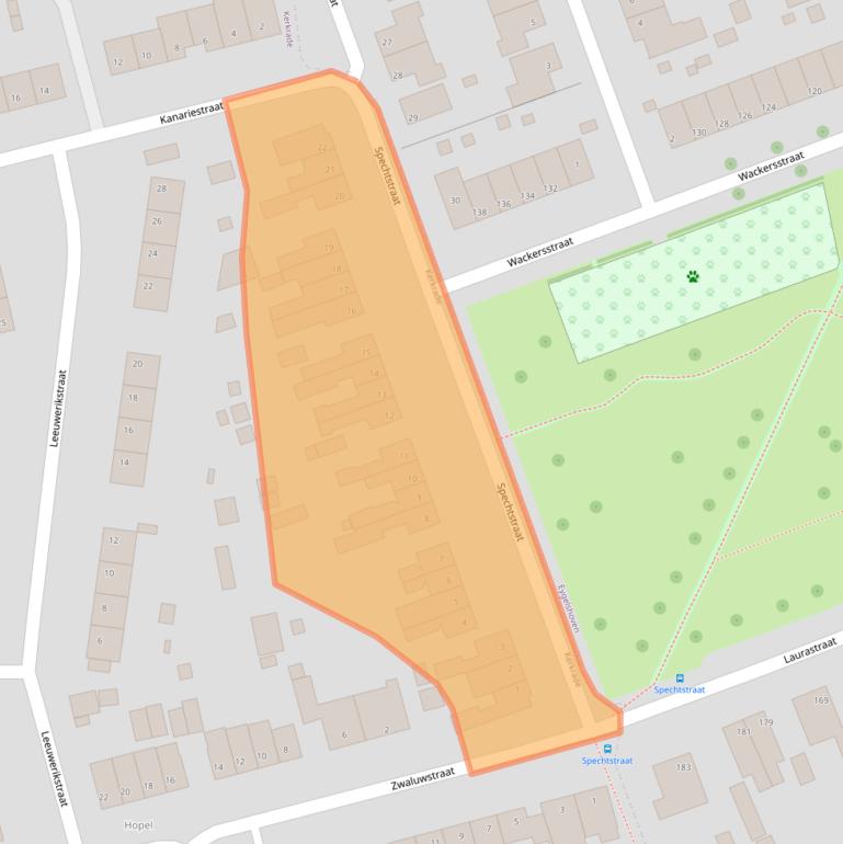 Kaart van postcodegebied 6469XP.