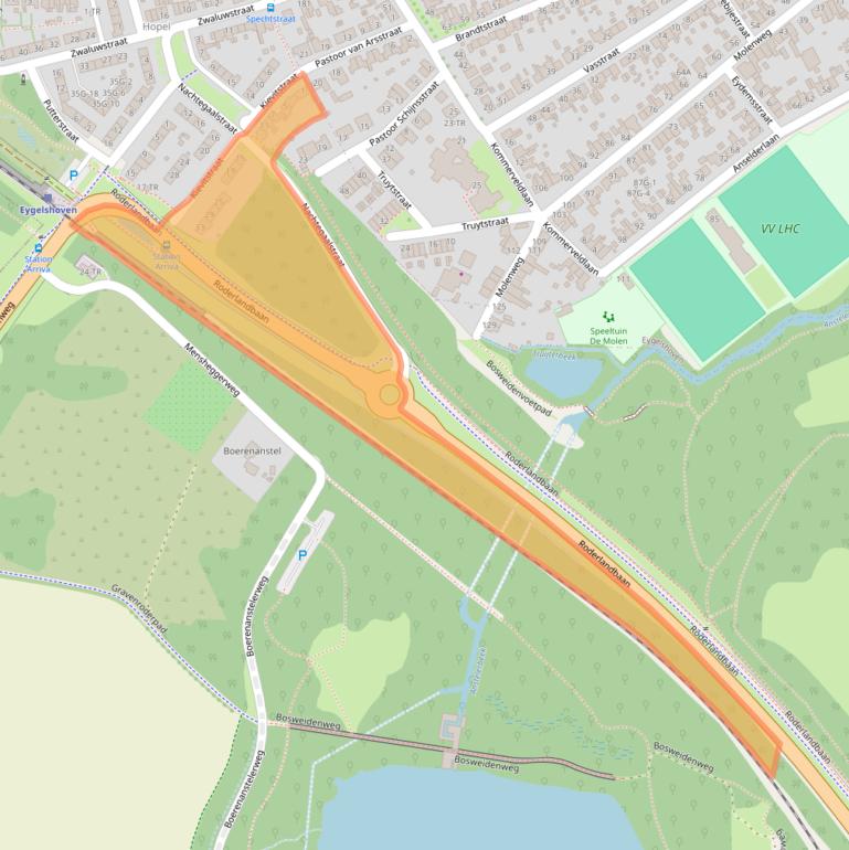 Kaart van postcodegebied 6469XX.