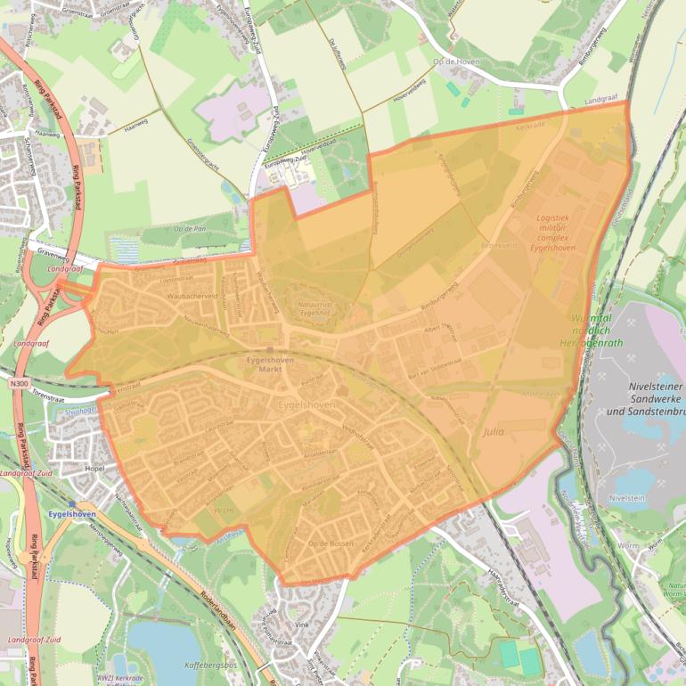 Kaart van postcodegebied 6471.