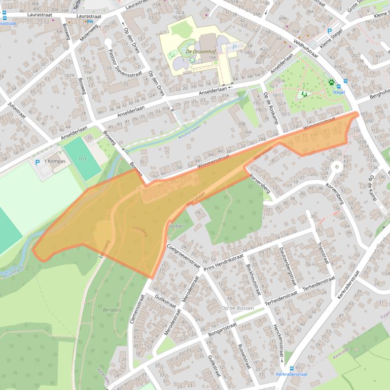 Kaart van postcodegebied 6471AA.