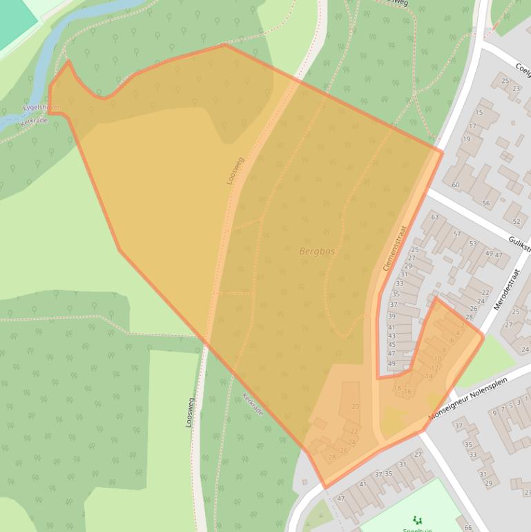 Kaart van postcodegebied 6471AG.