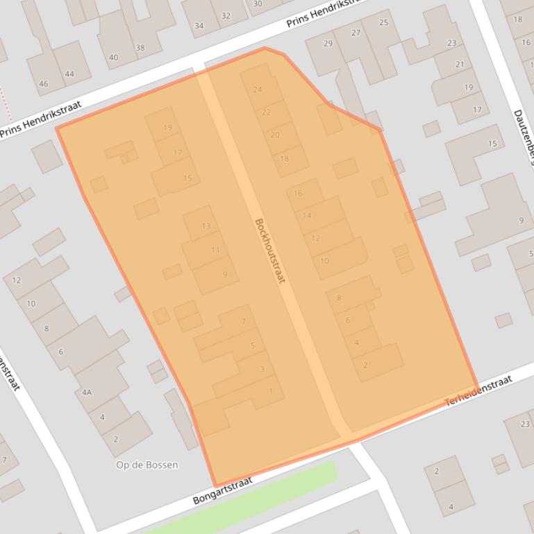 Kaart van postcodegebied 6471AZ.