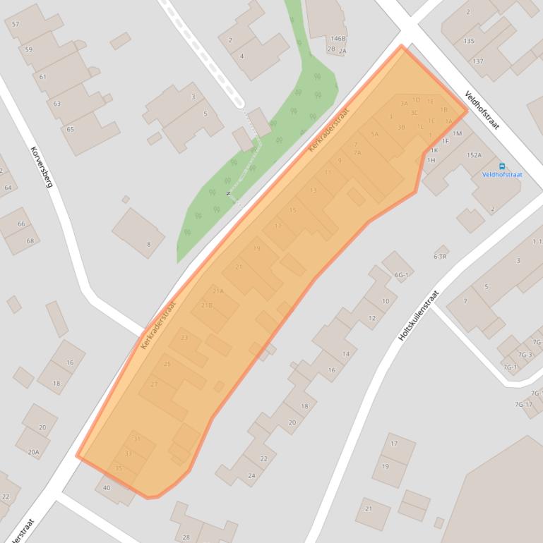 Kaart van postcodegebied 6471BJ.