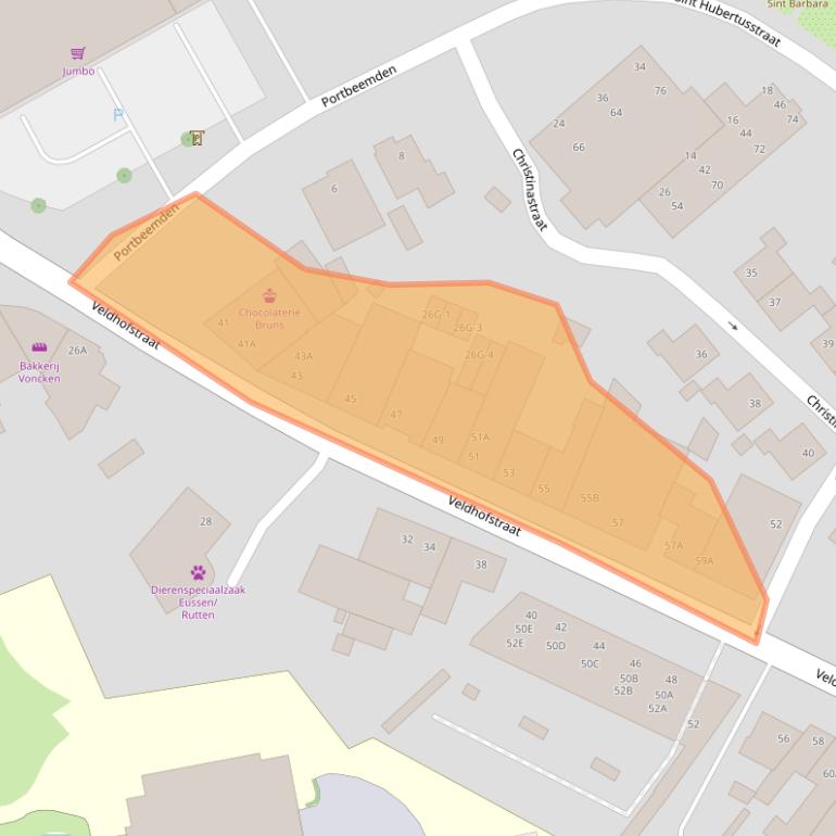 Kaart van postcodegebied 6471CD.