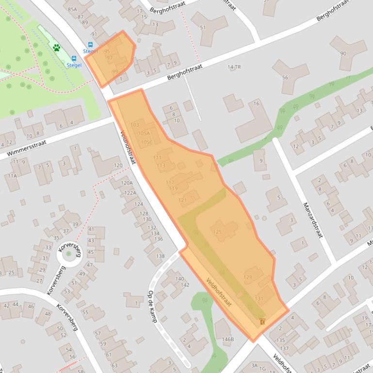 Kaart van postcodegebied 6471CG.