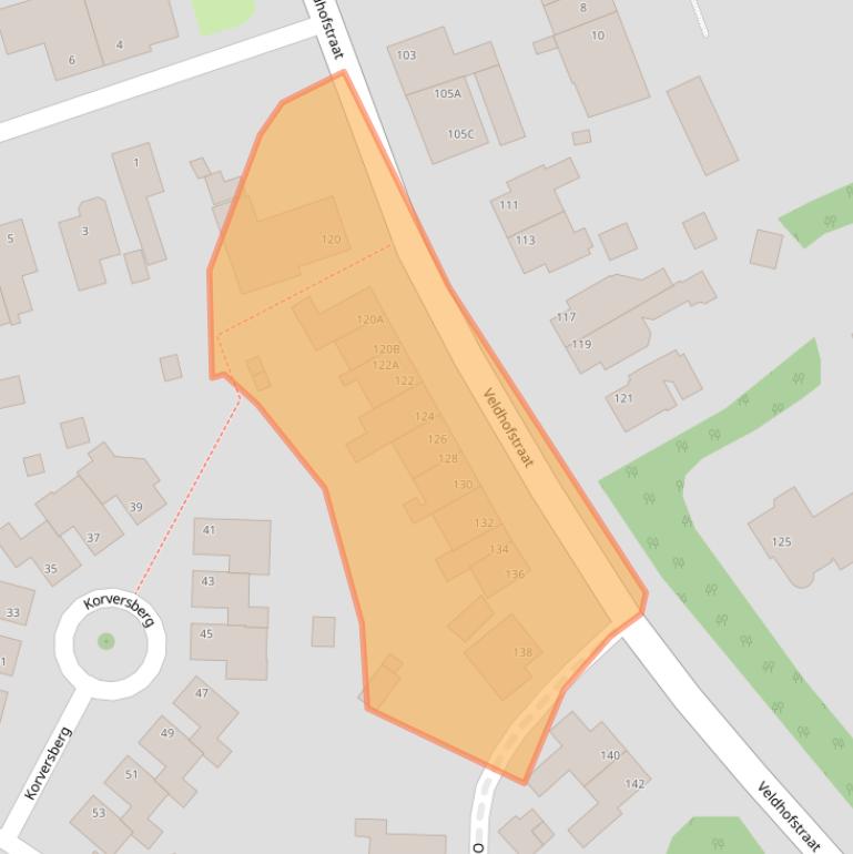 Kaart van postcodegebied 6471CL.