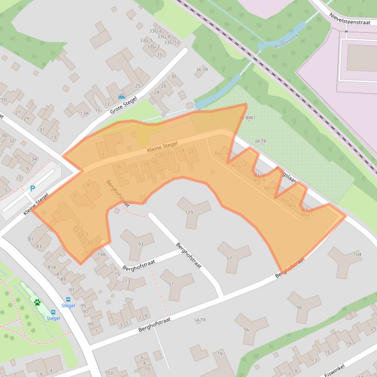 Kaart van postcodegebied 6471EP.