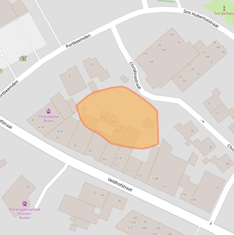 Kaart van postcodegebied 6471EV.