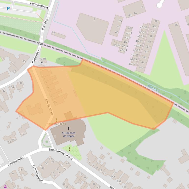 Kaart van postcodegebied 6471GA.