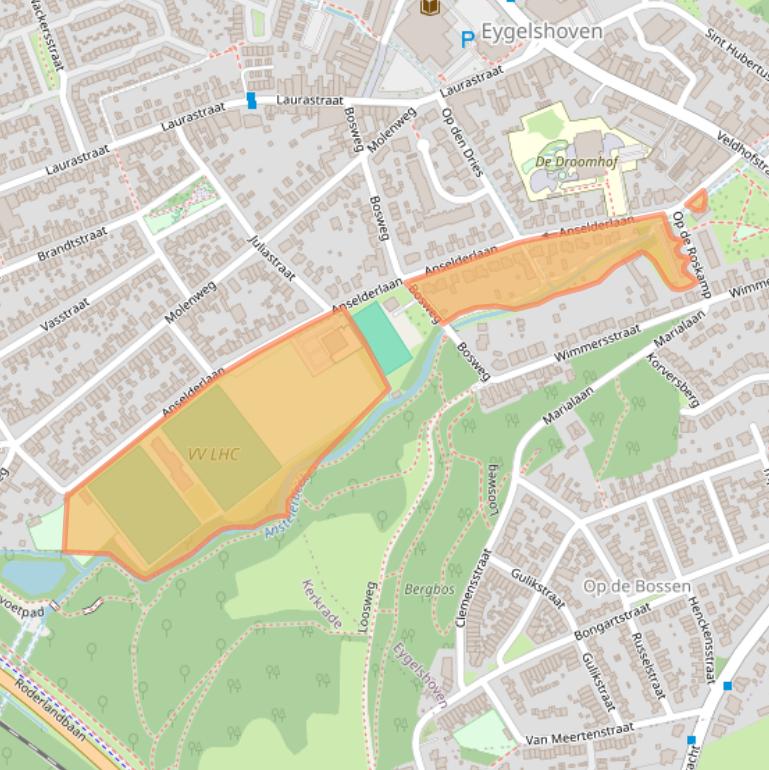 Kaart van postcodegebied 6471GJ.