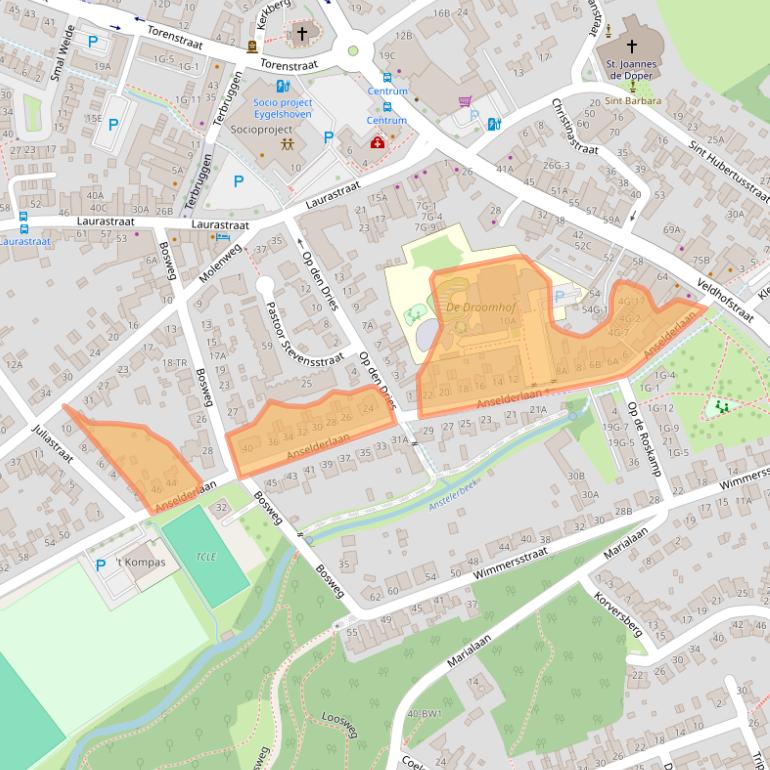 Kaart van postcodegebied 6471GL.