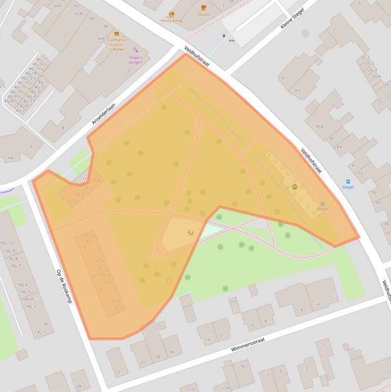 Kaart van postcodegebied 6471GP.