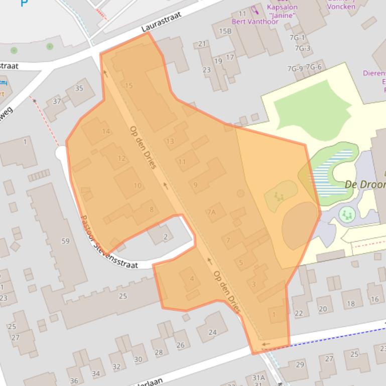 Kaart van postcodegebied 6471GS.