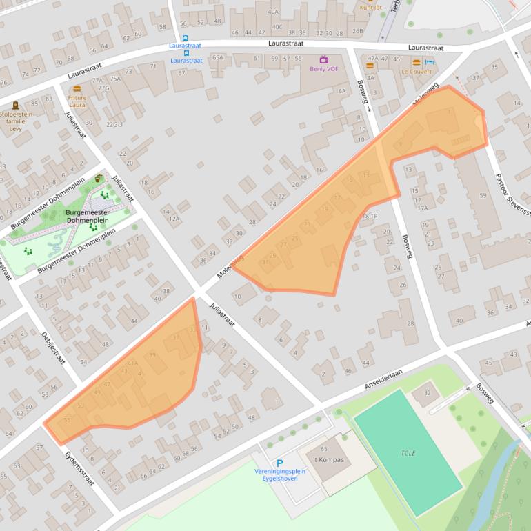 Kaart van postcodegebied 6471HA.