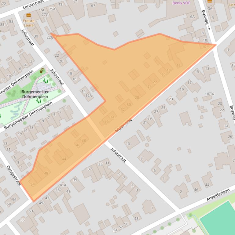 Kaart van postcodegebied 6471HD.