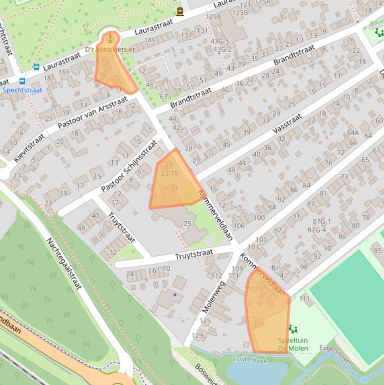 Kaart van postcodegebied 6471HK.