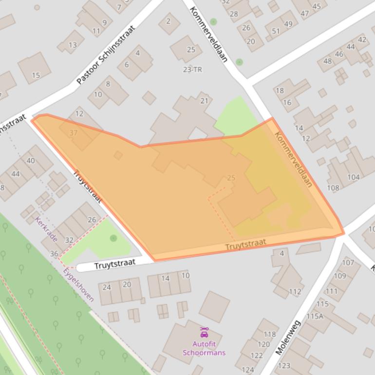 Kaart van postcodegebied 6471HN.