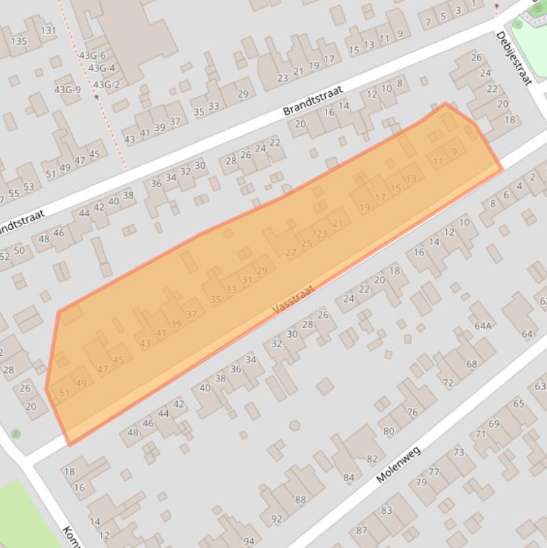 Kaart van postcodegebied 6471HT.