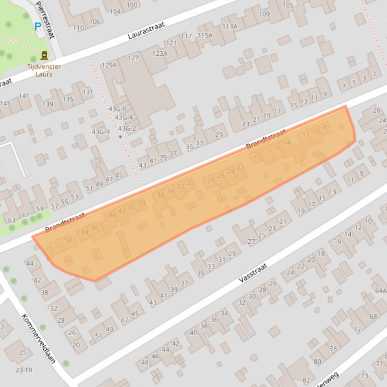 Kaart van postcodegebied 6471JC.