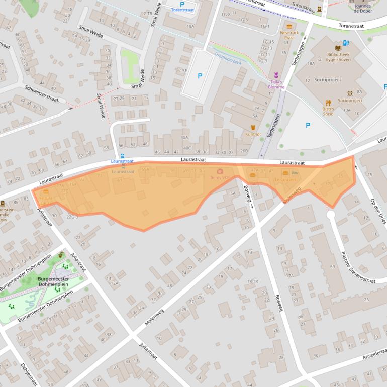 Kaart van postcodegebied 6471JH.