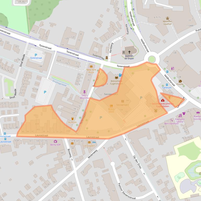 Kaart van postcodegebied 6471JL.